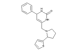 4-phenyl-6-[[2-(2-thienyl)pyrrolidino]methyl]-3,4-dihydro-1H-pyrimidin-2-one