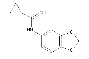 N-(1,3-benzodioxol-5-yl)cyclopropanecarboxamidine