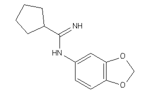 N-(1,3-benzodioxol-5-yl)cyclopentanecarboxamidine