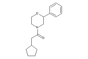 2-cyclopentyl-1-(2-phenylmorpholino)ethanone