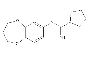 N-(3,4-dihydro-2H-1,5-benzodioxepin-7-yl)cyclopentanecarboxamidine