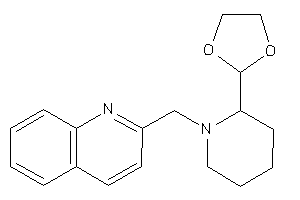 2-[[2-(1,3-dioxolan-2-yl)piperidino]methyl]quinoline