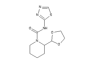 2-(1,3-dioxolan-2-yl)-N-(1,3,4-thiadiazol-2-yl)piperidine-1-carboxamide
