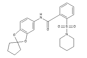 2-piperidinosulfonyl-N-spiro[1,3-benzodioxole-2,1'-cyclopentane]-5-yl-benzamide