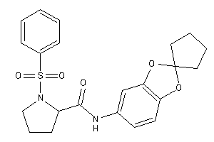 1-besyl-N-spiro[1,3-benzodioxole-2,1'-cyclopentane]-5-yl-pyrrolidine-2-carboxamide