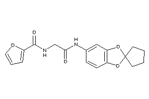 N-[2-keto-2-(spiro[1,3-benzodioxole-2,1'-cyclopentane]-5-ylamino)ethyl]-2-furamide