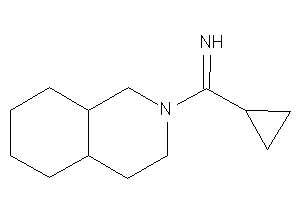 [3,4,4a,5,6,7,8,8a-octahydro-1H-isoquinolin-2-yl(cyclopropyl)methylene]amine