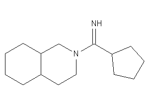 [3,4,4a,5,6,7,8,8a-octahydro-1H-isoquinolin-2-yl(cyclopentyl)methylene]amine