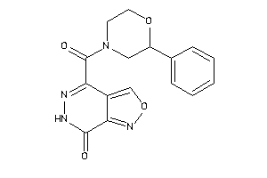 4-(2-phenylmorpholine-4-carbonyl)-6H-isoxazolo[3,4-d]pyridazin-7-one