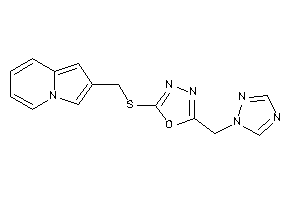 2-(indolizin-2-ylmethylthio)-5-(1,2,4-triazol-1-ylmethyl)-1,3,4-oxadiazole