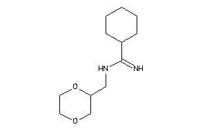 Image of N-(1,4-dioxan-2-ylmethyl)cyclohexanecarboxamidine