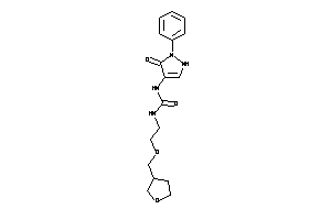 1-(5-keto-1-phenyl-3-pyrazolin-4-yl)-3-[2-(tetrahydrofuran-3-ylmethoxy)ethyl]urea