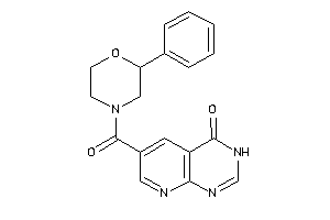 6-(2-phenylmorpholine-4-carbonyl)-3H-pyrido[2,3-d]pyrimidin-4-one