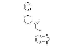 1-(2-phenylmorpholino)-2-(9H-purin-6-ylamino)ethanone