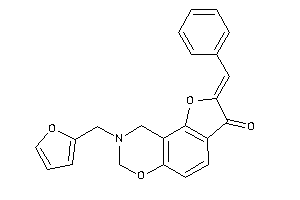 Image of 2-benzal-8-(2-furfuryl)-7,9-dihydrofuro[2,3-f][1,3]benzoxazin-3-one