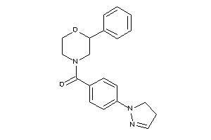 (2-phenylmorpholino)-[4-(2-pyrazolin-1-yl)phenyl]methanone