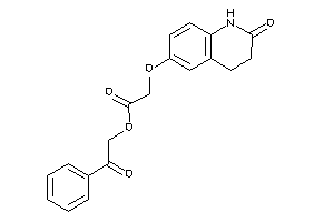 Image of 2-[(2-keto-3,4-dihydro-1H-quinolin-6-yl)oxy]acetic Acid Phenacyl Ester