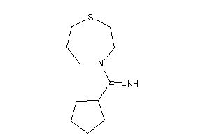 [cyclopentyl(1,4-thiazepan-4-yl)methylene]amine
