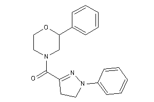 (2-phenylmorpholino)-(1-phenyl-2-pyrazolin-3-yl)methanone