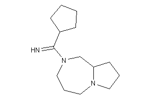 Image of [1,3,4,5,7,8,9,9a-octahydropyrrolo[1,2-a][1,4]diazepin-2-yl(cyclopentyl)methylene]amine