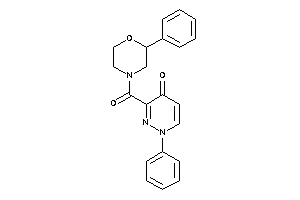 1-phenyl-3-(2-phenylmorpholine-4-carbonyl)pyridazin-4-one