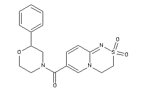 (2,2-diketo-3,4-dihydropyrido[2,1-c][1,2,4]thiadiazin-7-yl)-(2-phenylmorpholino)methanone