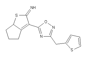 [3-[3-(2-thenyl)-1,2,4-oxadiazol-5-yl]-4,5,6,6a-tetrahydrocyclopenta[b]thiophen-2-ylidene]amine