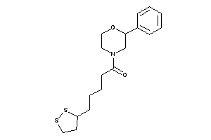 5-(dithiolan-3-yl)-1-(2-phenylmorpholino)pentan-1-one