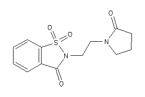 1,1-diketo-2-[2-(2-ketopyrrolidino)ethyl]-1,2-benzothiazol-3-one