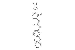 1-(2-keto-1-phenyl-pyrrolidin-3-yl)-3-spiro[1,3-benzodioxole-2,1'-cyclopentane]-5-yl-urea