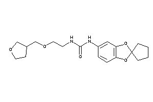 1-spiro[1,3-benzodioxole-2,1'-cyclopentane]-5-yl-3-[2-(tetrahydrofuran-3-ylmethoxy)ethyl]urea