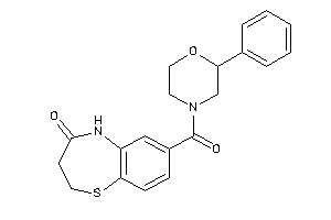 7-(2-phenylmorpholine-4-carbonyl)-3,5-dihydro-2H-1,5-benzothiazepin-4-one