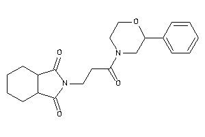 2-[3-keto-3-(2-phenylmorpholino)propyl]-3a,4,5,6,7,7a-hexahydroisoindole-1,3-quinone