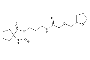 N-[3-(2,4-diketo-1,3-diazaspiro[4.4]nonan-3-yl)propyl]-2-(tetrahydrofurfuryloxy)acetamide