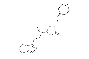 N-(6,7-dihydro-5H-pyrrolo[2,1-c][1,2,4]triazol-3-ylmethyl)-5-keto-1-(2-morpholinoethyl)pyrrolidine-3-carboxamide