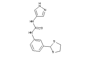 Image of 1-[3-(1,3-dithiolan-2-yl)phenyl]-3-(1H-pyrazol-4-yl)urea