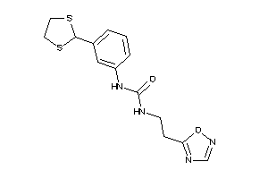 1-[3-(1,3-dithiolan-2-yl)phenyl]-3-[2-(1,2,4-oxadiazol-5-yl)ethyl]urea