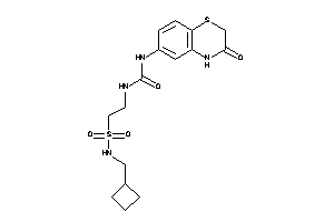 1-[2-(cyclobutylmethylsulfamoyl)ethyl]-3-(3-keto-4H-1,4-benzothiazin-6-yl)urea