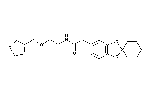 1-spiro[1,3-benzodioxole-2,1'-cyclohexane]-5-yl-3-[2-(tetrahydrofuran-3-ylmethoxy)ethyl]urea