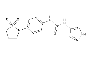1-[4-(1,1-diketo-1,2-thiazolidin-2-yl)phenyl]-3-(1H-pyrazol-4-yl)urea