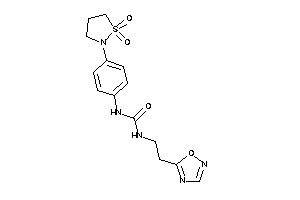 1-[4-(1,1-diketo-1,2-thiazolidin-2-yl)phenyl]-3-[2-(1,2,4-oxadiazol-5-yl)ethyl]urea