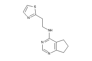 Image of 6,7-dihydro-5H-cyclopenta[d]pyrimidin-4-yl(2-thiazol-2-ylethyl)amine
