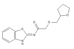 N-(3H-1,3-benzothiazol-2-ylidene)-2-(tetrahydrofurfuryloxy)acetamide