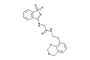 N-[2-(4H-1,3-benzodioxin-8-yl)ethyl]-2-[(1,1-diketo-1,2-benzothiazol-3-yl)amino]acetamide