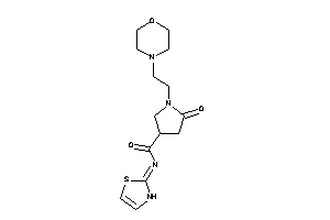 5-keto-1-(2-morpholinoethyl)-N-(4-thiazolin-2-ylidene)pyrrolidine-3-carboxamide