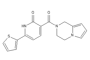 3-(3,4-dihydro-1H-pyrrolo[1,2-a]pyrazine-2-carbonyl)-6-(2-thienyl)-2-pyridone