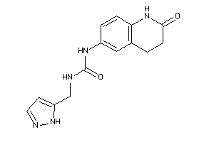 1-(2-keto-3,4-dihydro-1H-quinolin-6-yl)-3-(1H-pyrazol-5-ylmethyl)urea