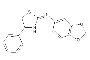 1,3-benzodioxol-5-yl-(4-phenylthiazolidin-2-ylidene)amine