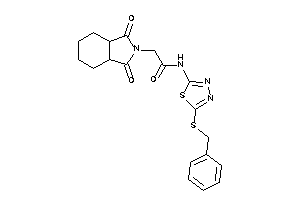 N-[5-(benzylthio)-1,3,4-thiadiazol-2-yl]-2-(1,3-diketo-3a,4,5,6,7,7a-hexahydroisoindol-2-yl)acetamide