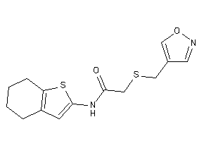 2-(isoxazol-4-ylmethylthio)-N-(4,5,6,7-tetrahydrobenzothiophen-2-yl)acetamide